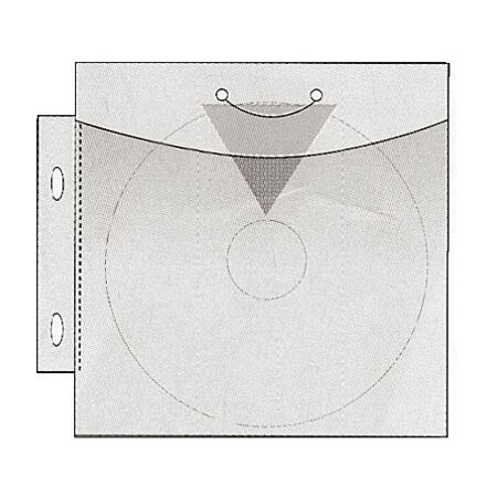 CD-ROM tasku 148x143 mm 1:lle CD:lle kirkas