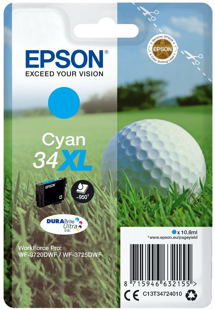 Epson cyan 34XL