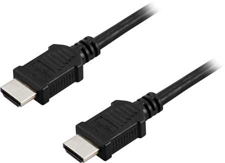 HDMI-kaapeli high speed 19-pin ethernet uros-uros 4K 3D, 1m