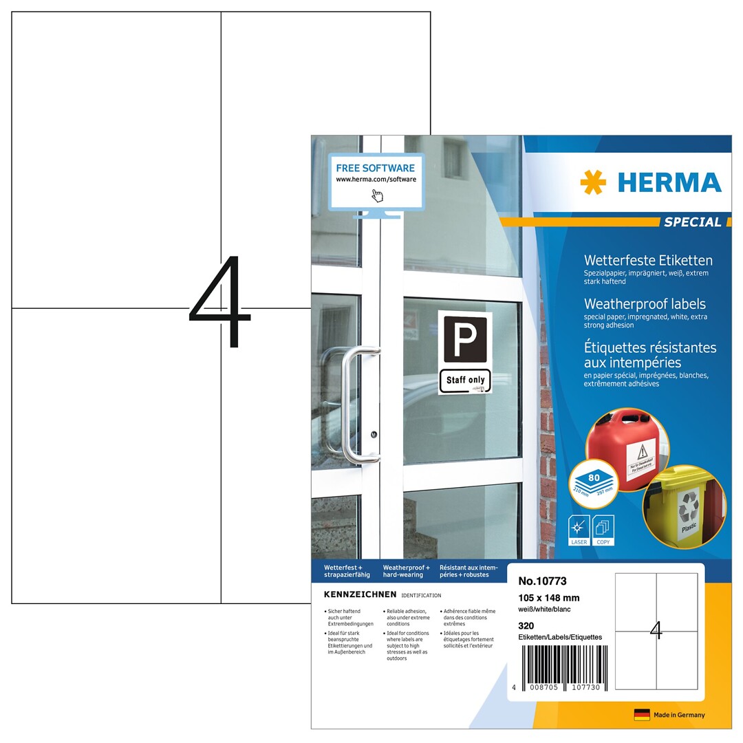 Herma Special 10773 A4/4-os säänkestävä