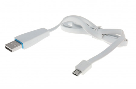 Sandberg lataus-ja datakaapeli USB-MicroUSB 0,80 m valkoinen