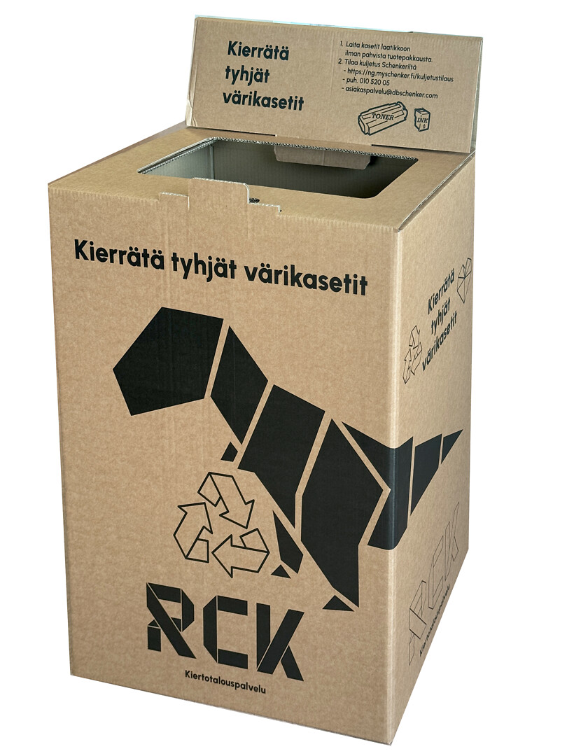 RCK kierrätyslaatikko laservärikasetit