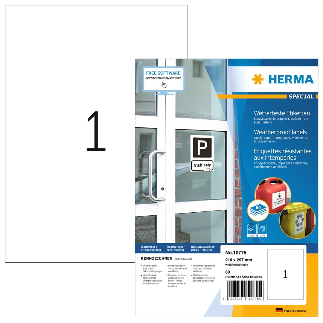 Herma Special 10775 A4/1-os säänkestävä