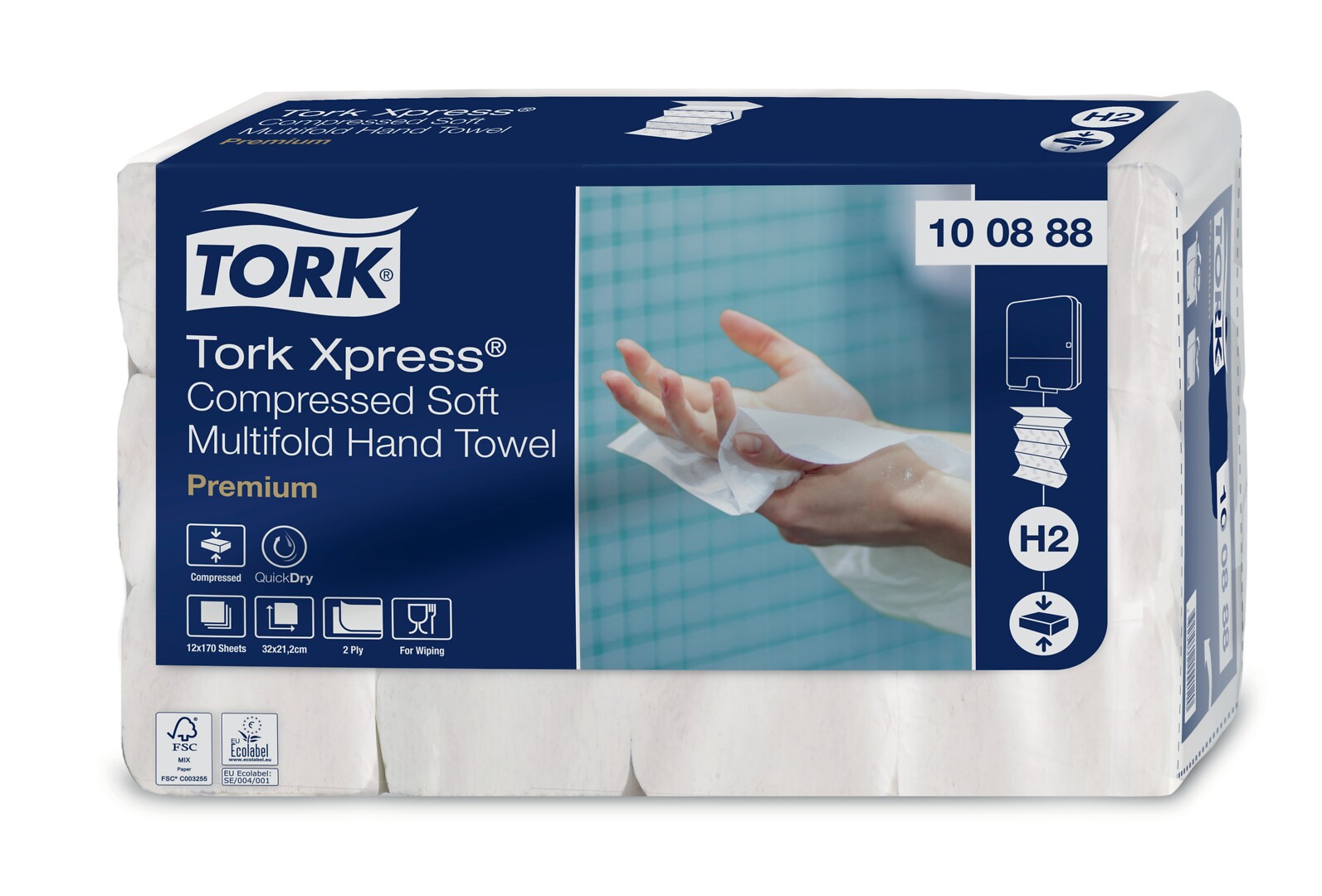Tork H2 Xpress Compressed Soft