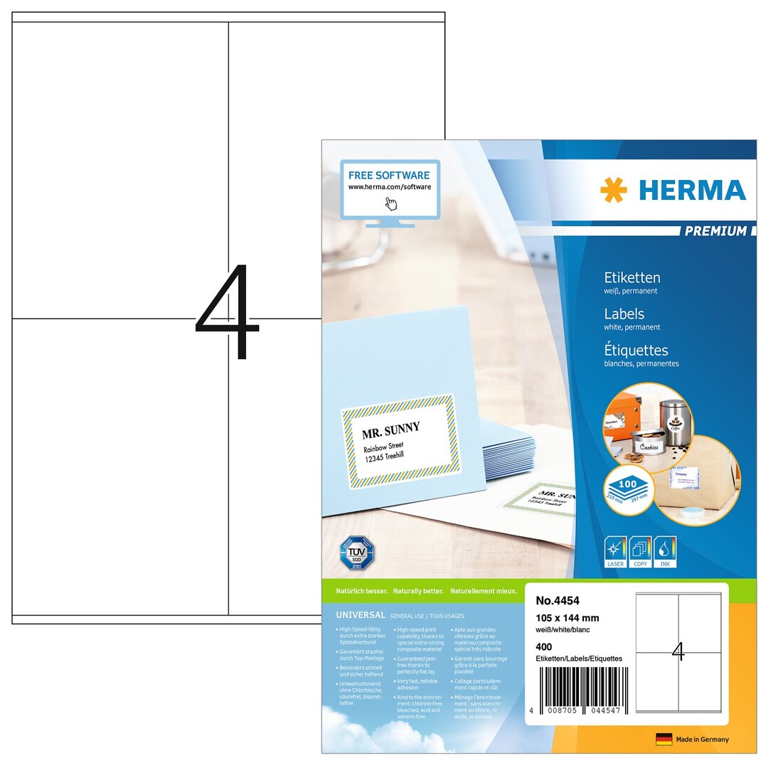 Herma Premium 4454 A4/4-os