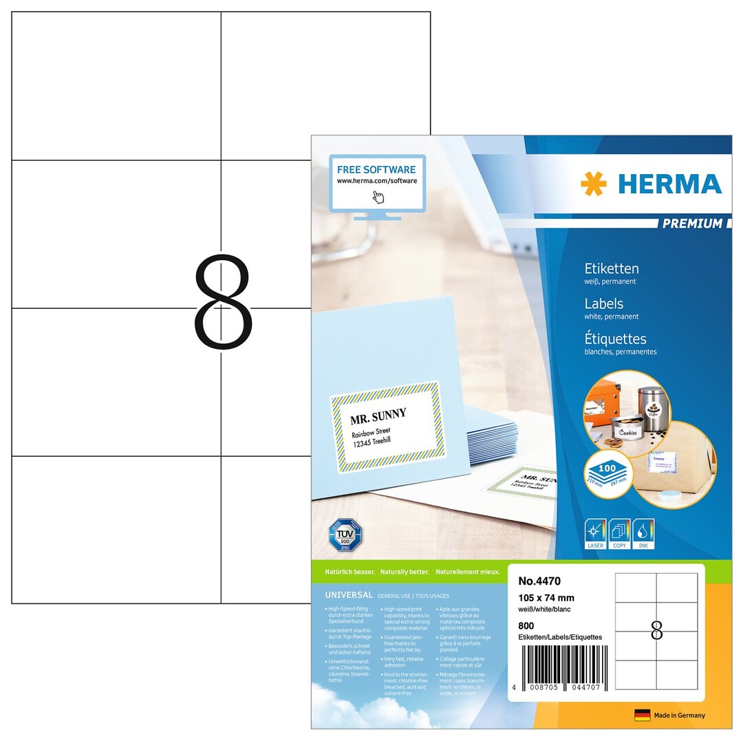 Herma Premium 4470 A4/8-os