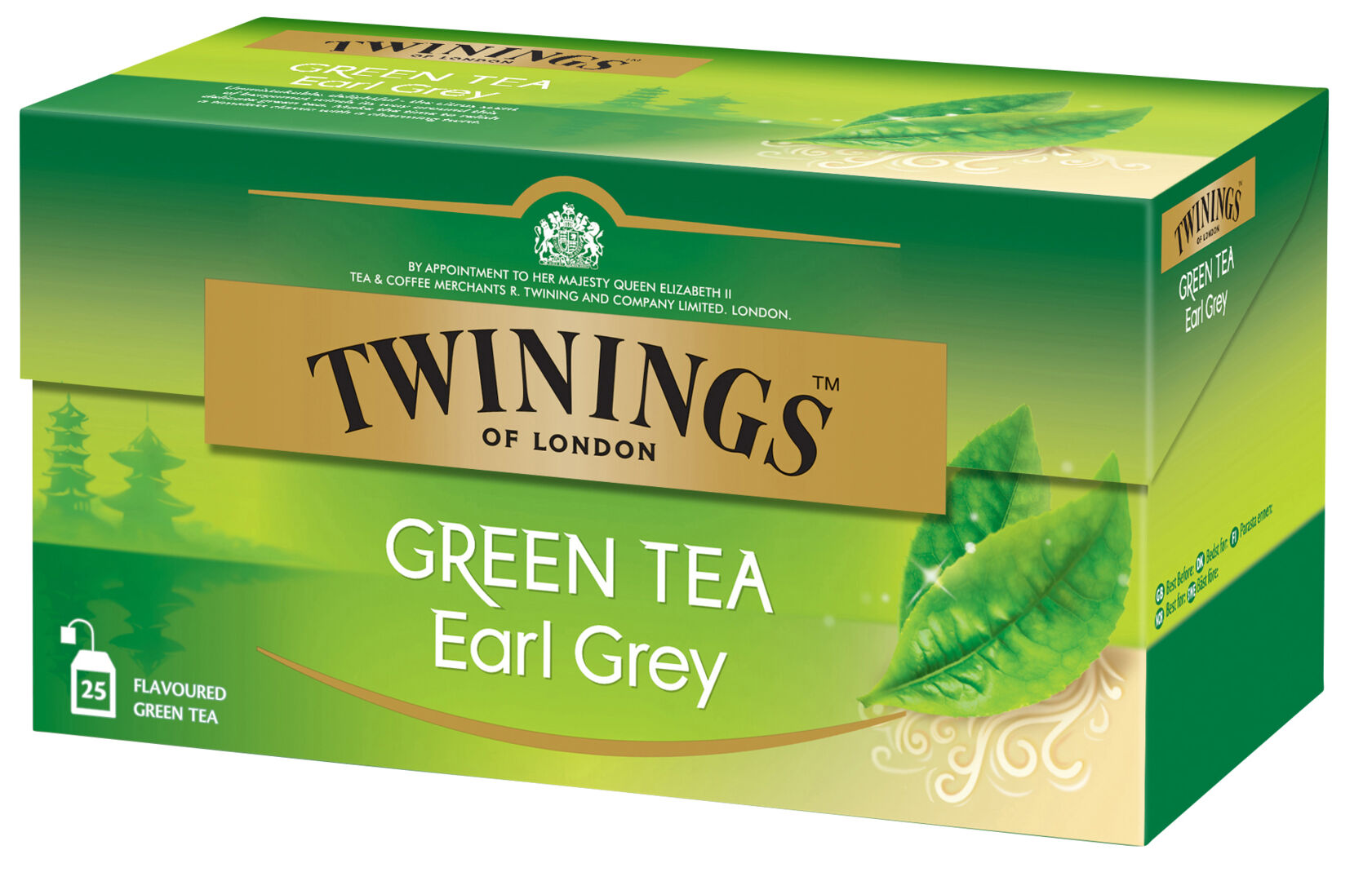 Twinings Earl Grey vihreä tee 25x1,6g