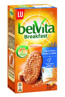 Aamupalakeksi LU Belvita 300g Vilja-Maito 24 keksiä/pkt