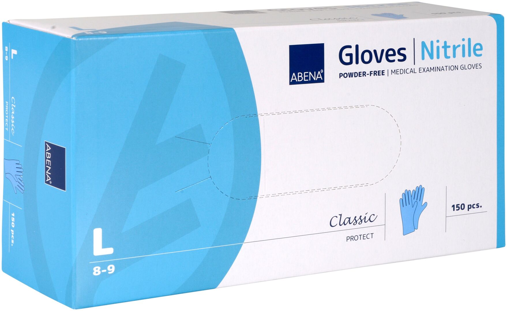 Abena classic nitriilikäsine L sininen