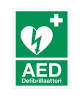 AED opastetarrapakkaus