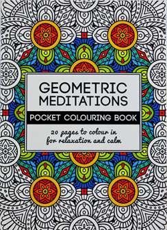 Aikuisten värityskirja Geometric 10x15 cm, nidottu