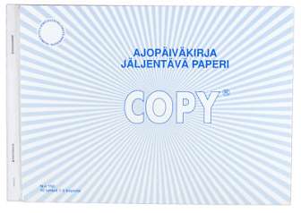 Ajopäiväkirja A5 vaaka suomi