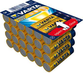 Alkaliparisto Varta Longlife AA LR6 1,5V 24 kpl/pkt
