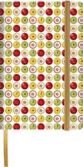 Appeel Kollektion muistikirja A5, Pienet Omenat, viivat