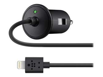 Belkin autolaturi iPhone 5/6/7 MFI musta