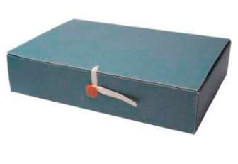 Arkistokotelo A3 6cm nappi/nauha