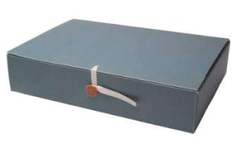 Arkistokotelo A4 6cm nappi/nauha