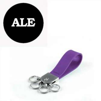 Avaimenperä Lexon Gumkey lila 4 irrotettavaa avainrengasta