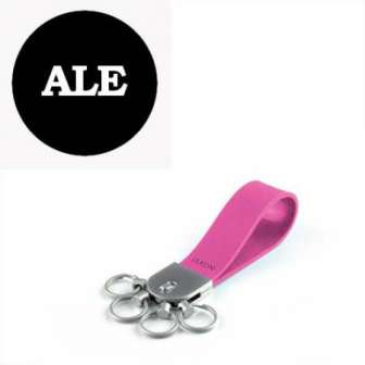 Avaimenperä Lexon Gumkey pink. 6 irrotettavaa avainrengasta