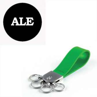 Avaimenperä Lexon Gumkey vih. 6 irrotettavaa avainrengasta