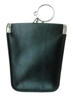 Avainkotelo 85x80 mm,  nahkaa musta