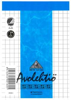 Avolehtiö A6 70 lehteä