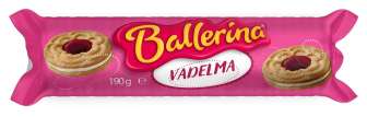 Ballerina vadelma täytekeksi 190g