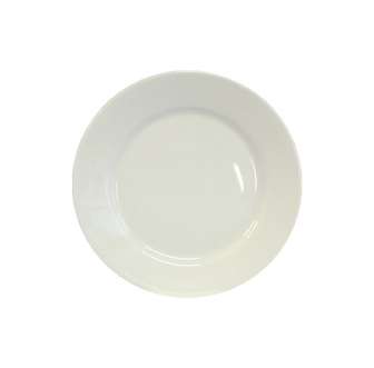 Base lautanen 17 cm valkoinen matala