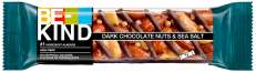 BE-KIND Dark Chocolate Nuts ja Seasalt.