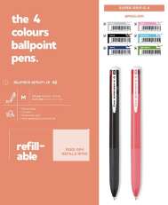 Pilot Supergrip 4-värinen kuulakärkikynä
