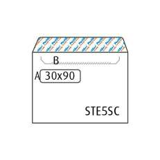 Kirjekuori Turva E5 valkoinen ikkuna