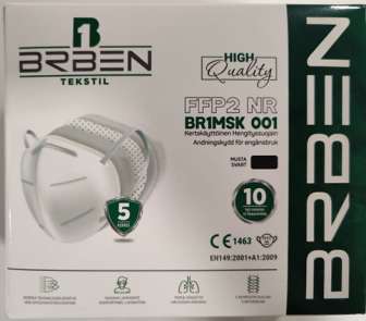 BRBEN FFP2 hengityssuojain 10kpl
