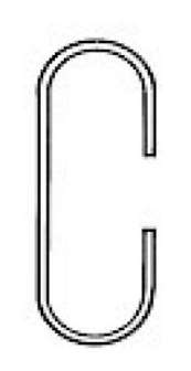 C-lenkki 8 cm 100 kpl