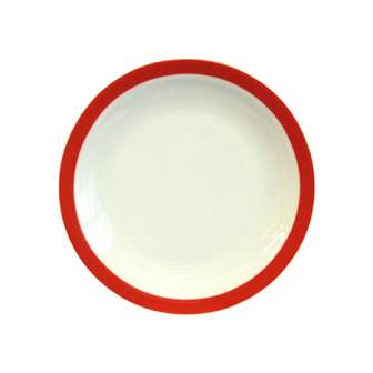 Candy lautanen 17 cm coral raita