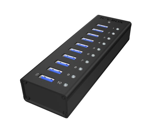 Deltaco USB 3.0 HUB 10-port