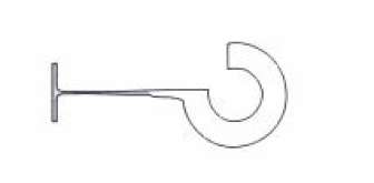 Dennison kiinnike 35mm, koukku