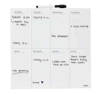 Desq KALENTERI valkotaulu 35x35cm