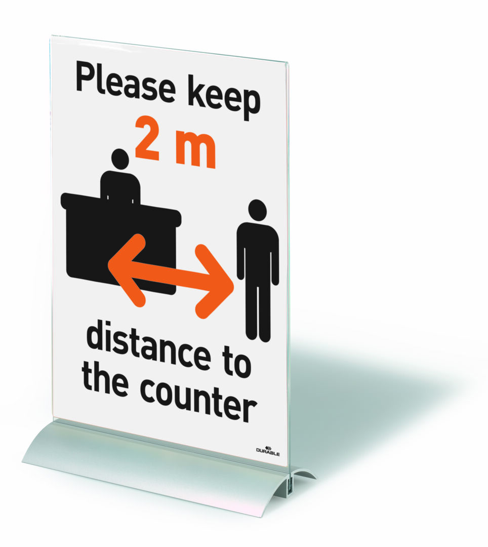 Durable esiteteline A4