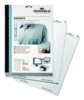 Durable nimilappu tarra