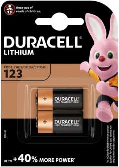 Duracell CR123A 2kpl