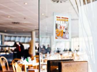 Duraframe infokehys A6 hopea