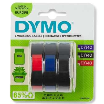 Dymo kohokirjoitinteippi 9mmx3m (värilaj.)