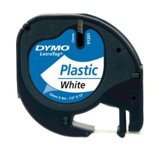 Dymo Letratag 12mmx4m 91221