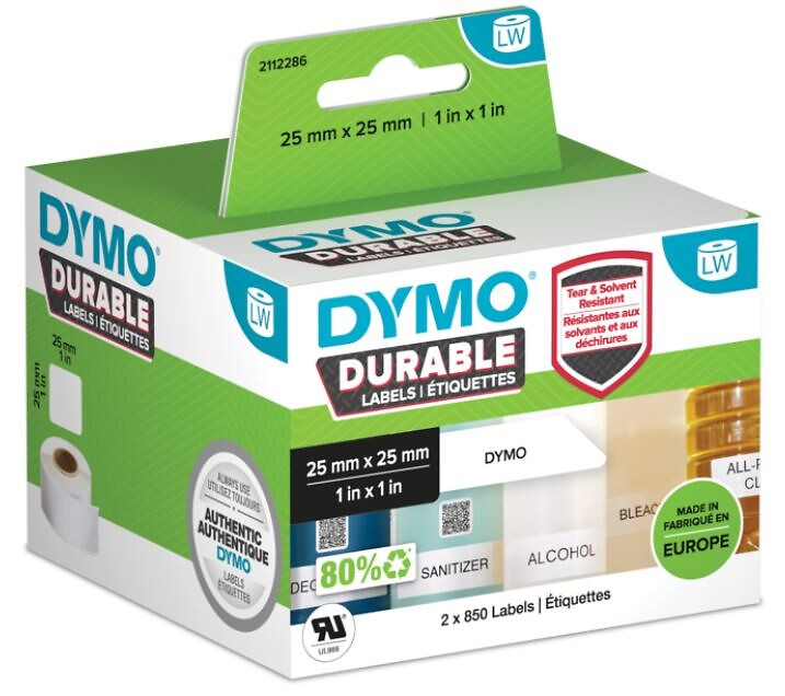 Dymo LW-kestotarra 25x25mm