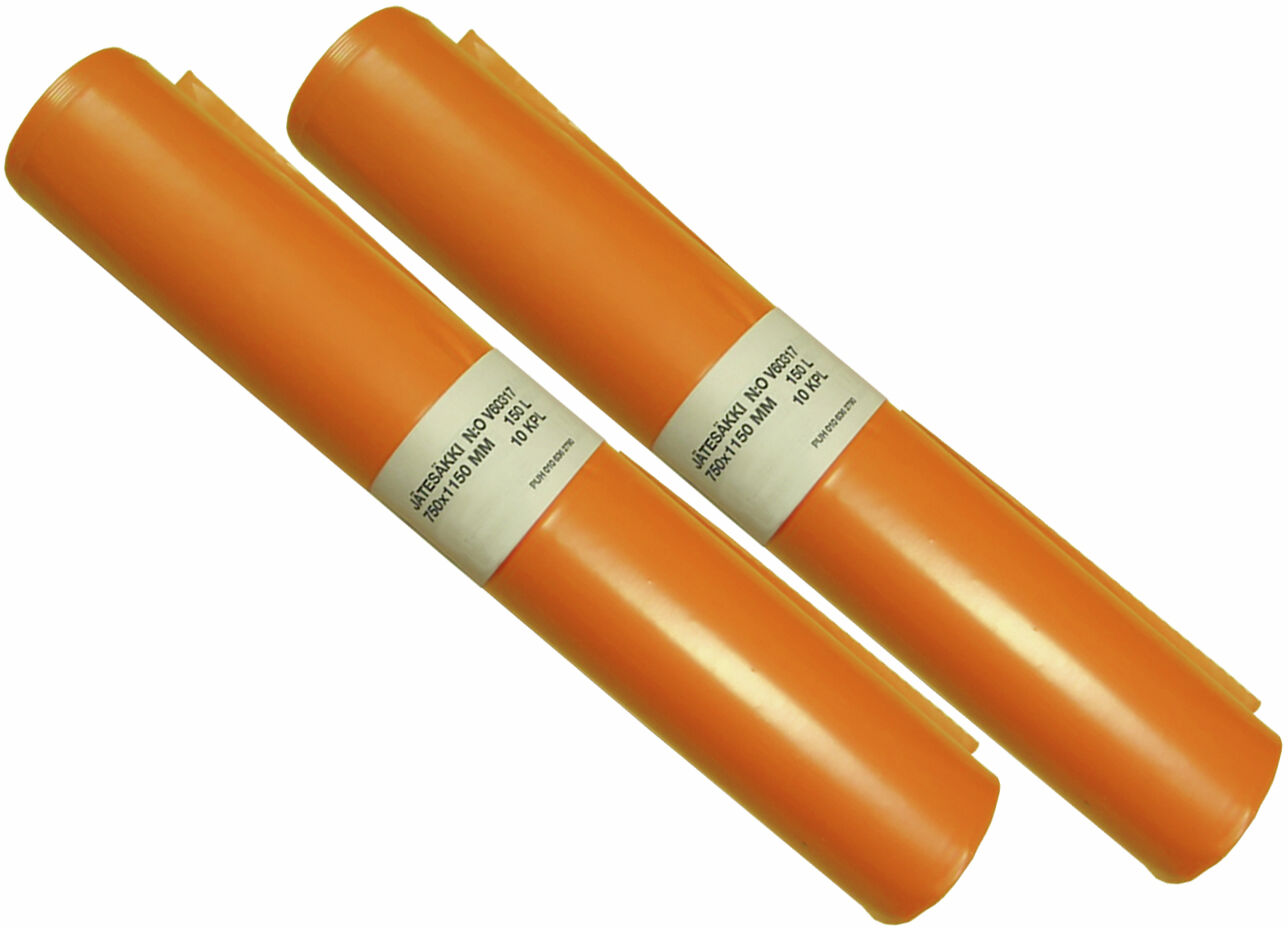 Roskapussi LD-PE 30L oranssi