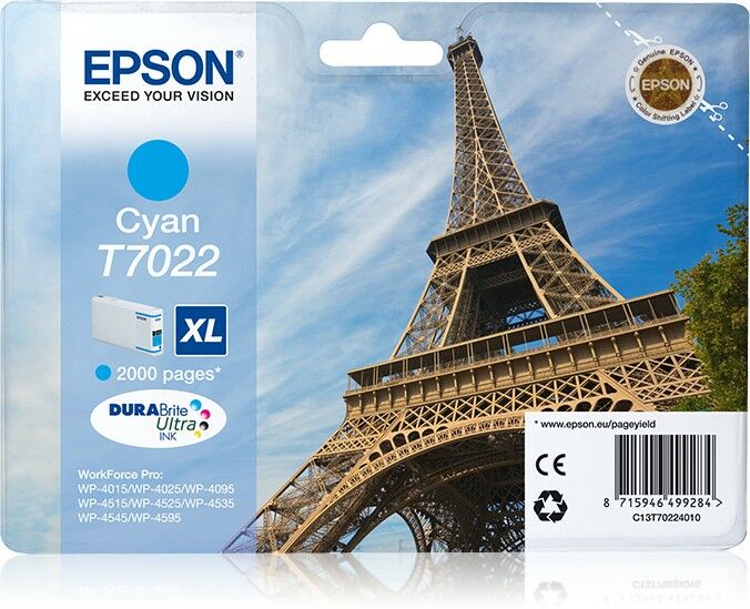 Epson WP 4000/4500 cyan XL