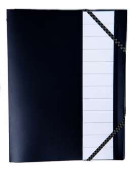 Esijärjestin A4 12-osainen polypropeenia musta