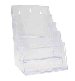 Esiteteline 4-osainen A5 pöydälle, kirkas