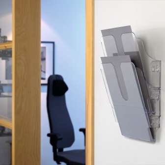 Flexiplus esiteteline A4 seinä