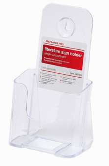 Esiteteline Offide Depot 1/3 A4 kirkas 100x210mm